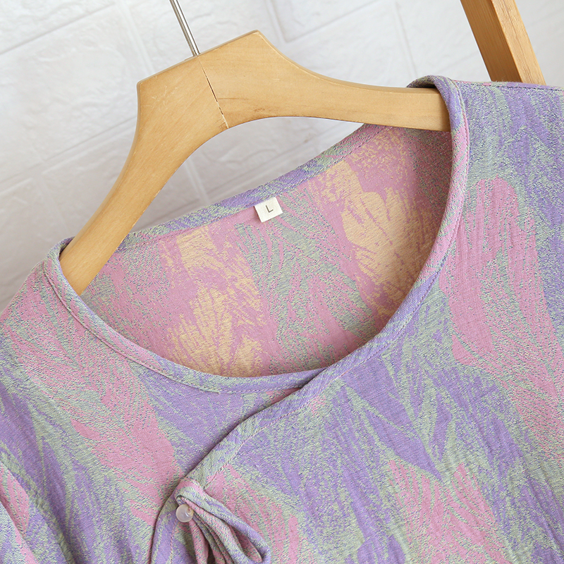 Feather-colored woven set with placket buttons, 2 colors - Image 18