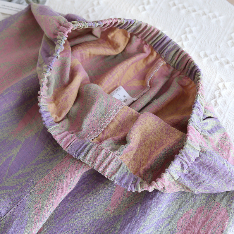 Feather-colored woven set with placket buttons, 2 colors - Image 10